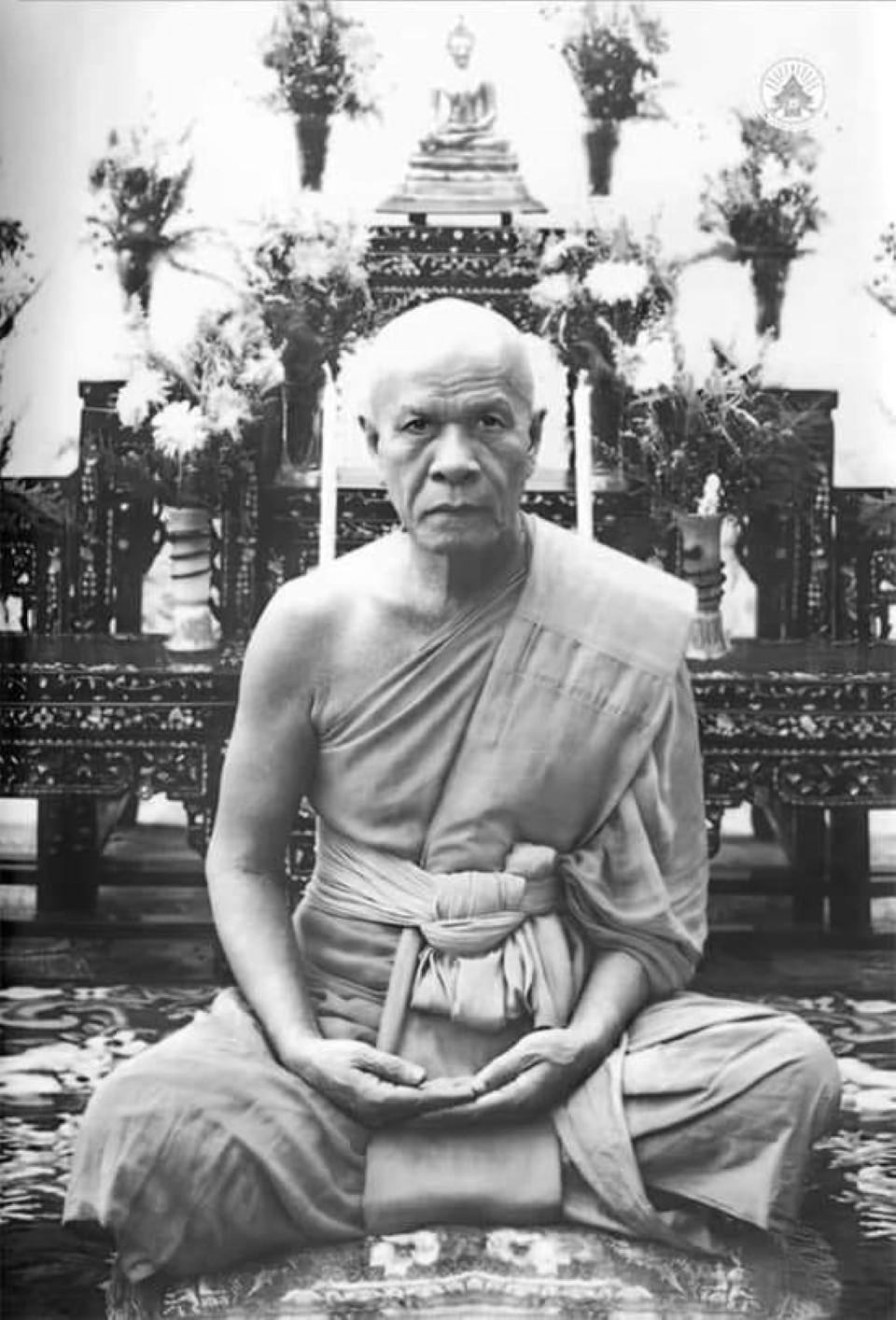 ภาพหลวงปู่สด วัดปากน้ำ ภาษีเจริญ พระธรรมเทศนา เรื่อง พระพุทธคุณ พระธรรมคุณ พระสังฆคุณ (และแนวทางการเข้าถึงพระธรรมกาย)