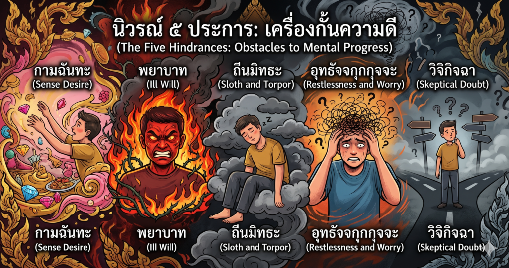 กิเลสนิวรณ์ เครื่องกั้นดวงธรรม และวิธีเอาชนะตามหลักวิชชาธรรมกาย หลวงปู่วัดปากน้ำ