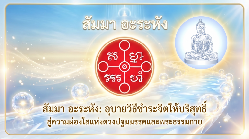 พระเดชพระคุณหลวงพ่อวัดปากน้ำ (สด จนฺทสโร) สอนการเจริญสมาธิภาวนาด้วยคำว่า สัมมา อะระหัง