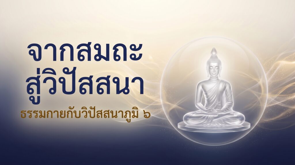 จากสมถะสู่วิปัสสนา การทำใจให้สงบตั้งมั่นและเจริญปัญญาตามหลักวิชชาธรรมกาย